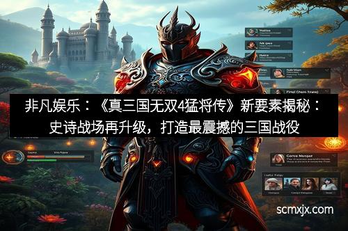 非凡娱乐：《真三国无双4猛将传》新要素揭秘：史诗战场再升级，打造最震撼的三国战役体验